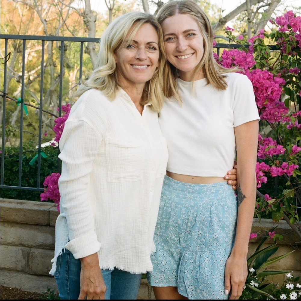 Blue Eyelet Shorts